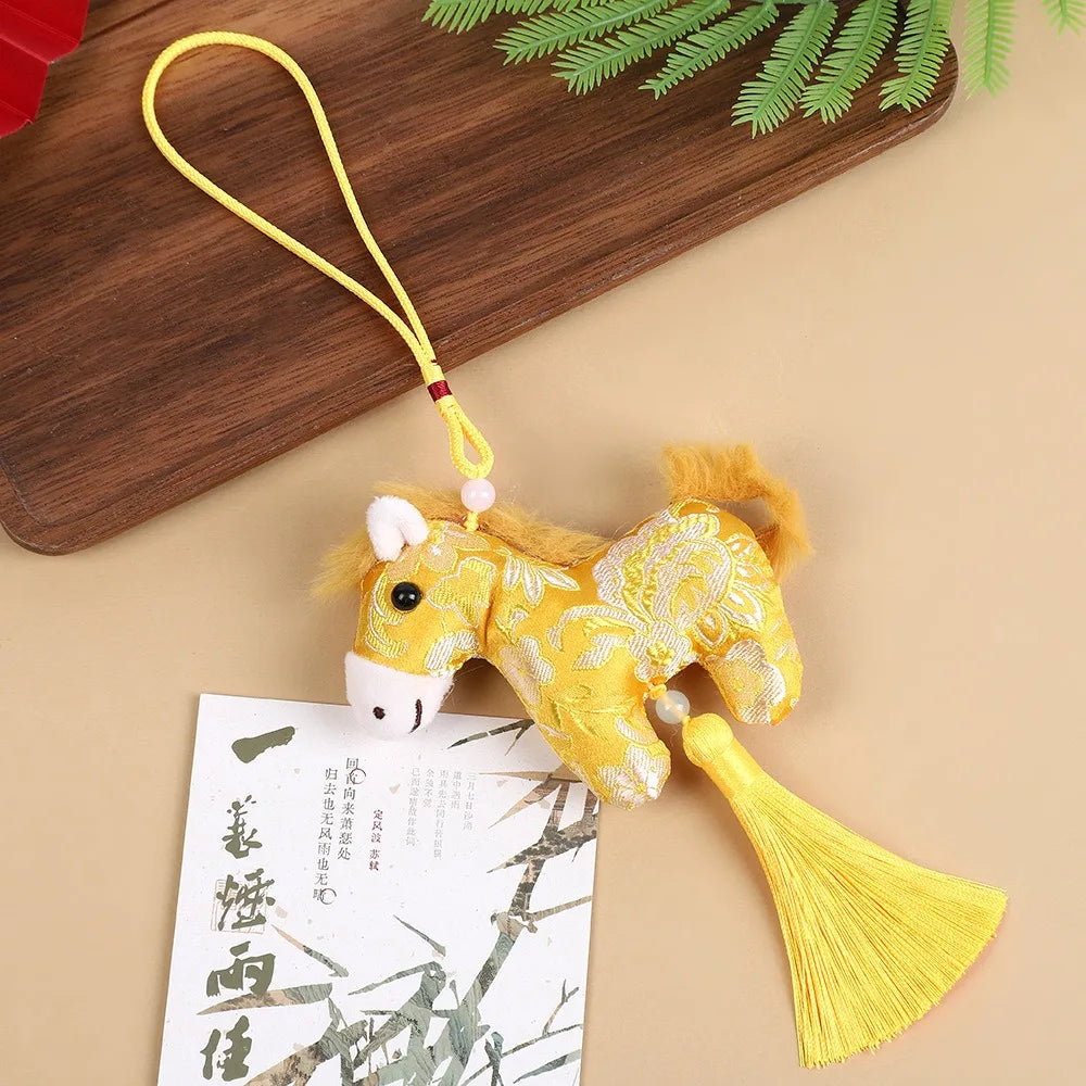 Pingente de cabaça brocado feito à mão bênção estilo chinês tecido borla saco pingente tradicional boa sorte pendurado ornamentos presentes
