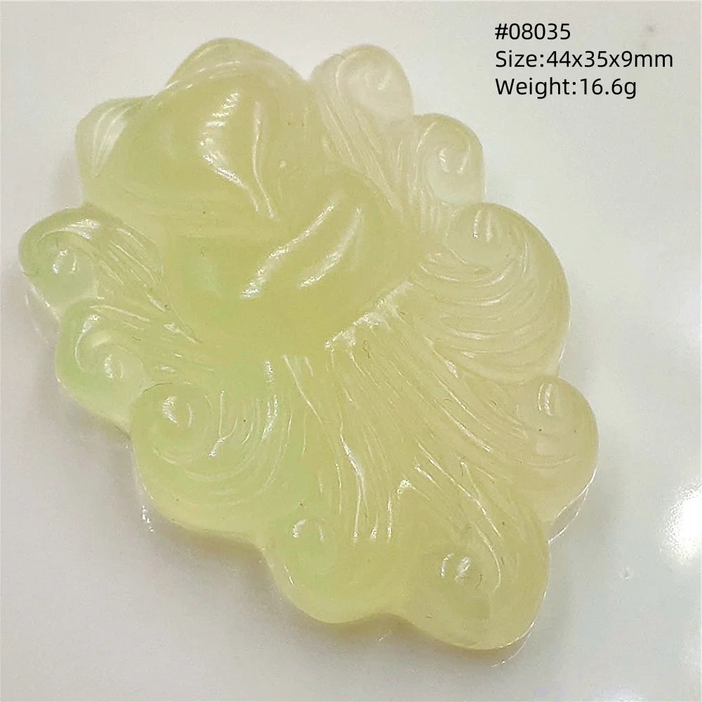 Colgante de fluorita en forma de zorro