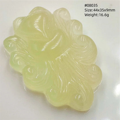 Colgante de fluorita en forma de zorro
