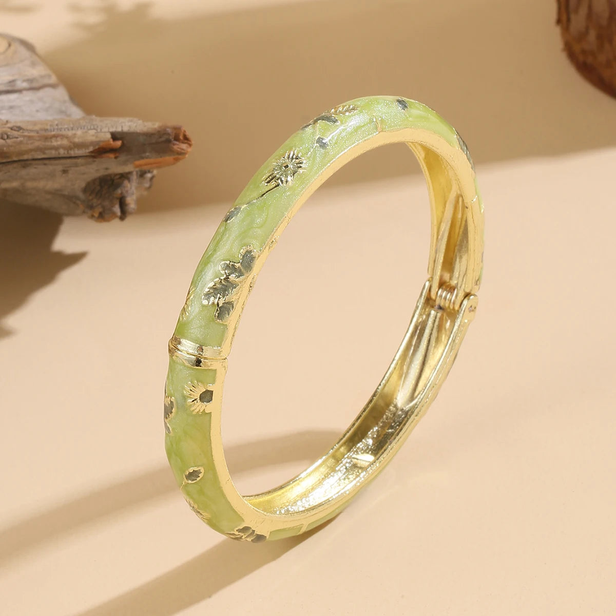 Brazalete Jardín · Estilo Cloisonné