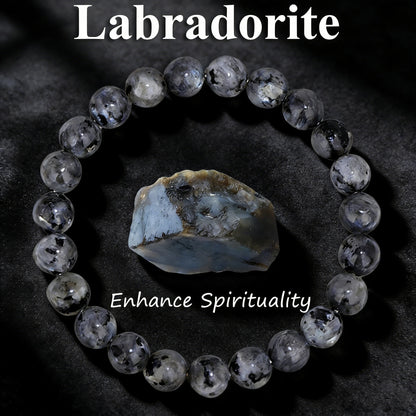 Pulsera Medianoche · Cuentas Pulidas