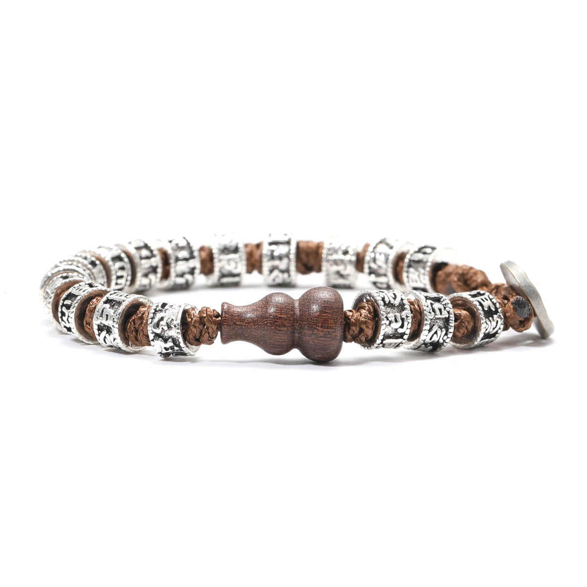 Pulsera Calabaza Ancestral · Cuentas Grabadas