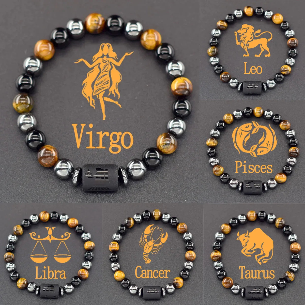 Pulsera Zénit: Zodiaco Oscuro. Diseño y acabado de la pieza mostrada.
