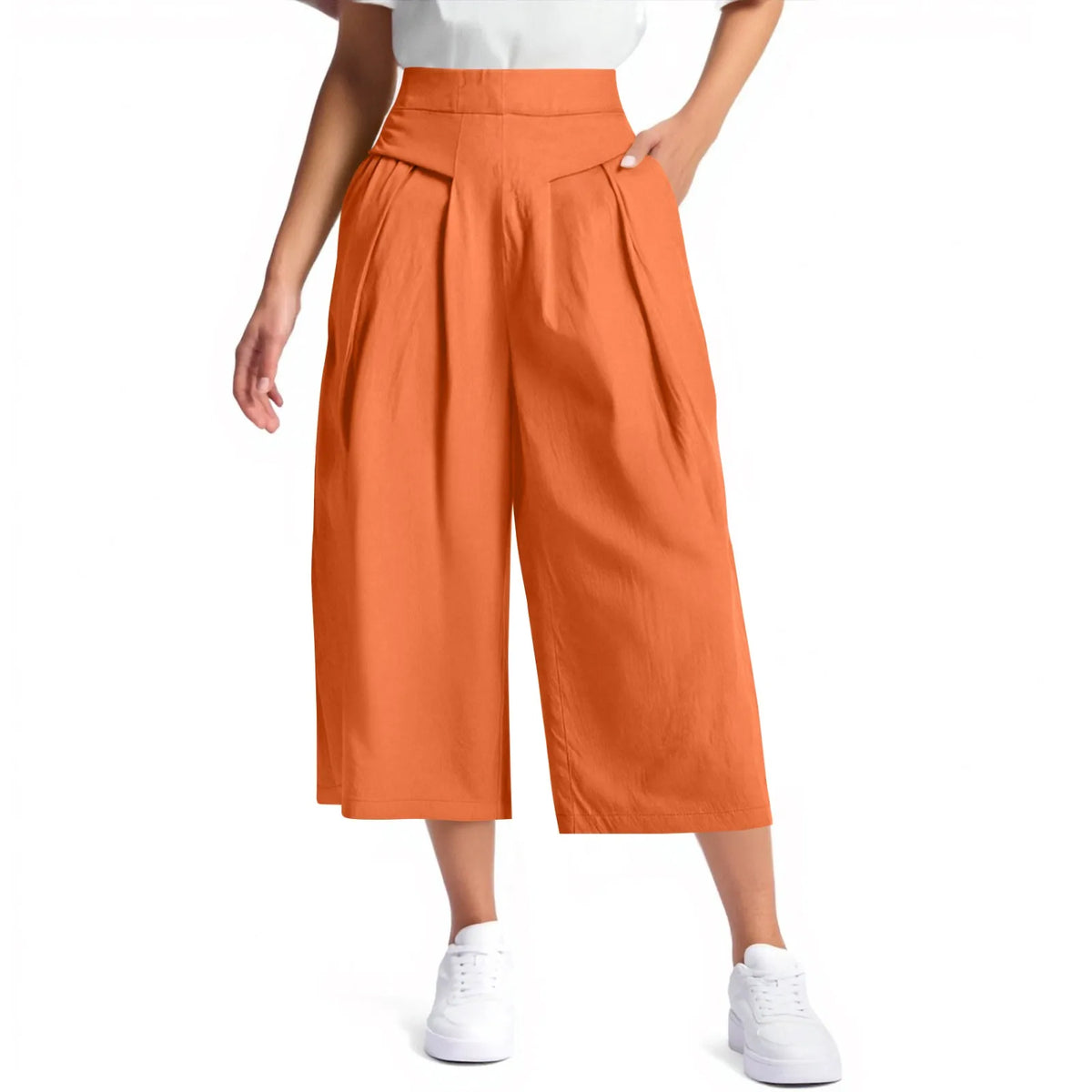 Pantalón Horizonte: Tiro Alto. Diseño y acabado de la pieza mostrada.