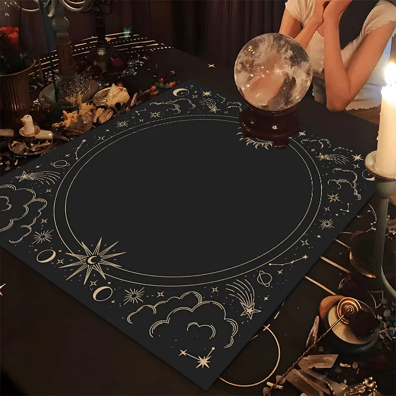 Mantel Círculo Dorado · Tarot