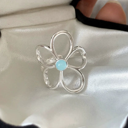 Anillo minimalista de piedra lunar