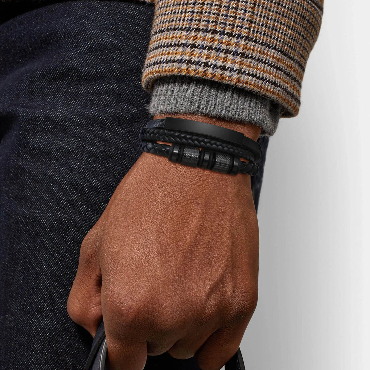 Pulsera Nudo Triple · Trenzado Personalizable