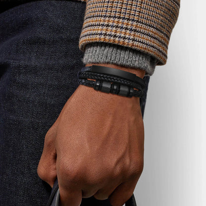 Pulsera Nudo Triple · Trenzado Personalizable