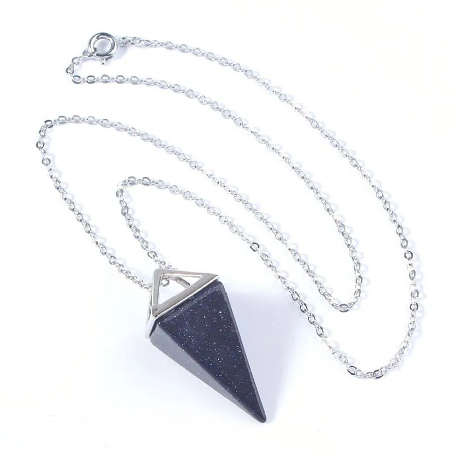 Colgante de punta de cristal