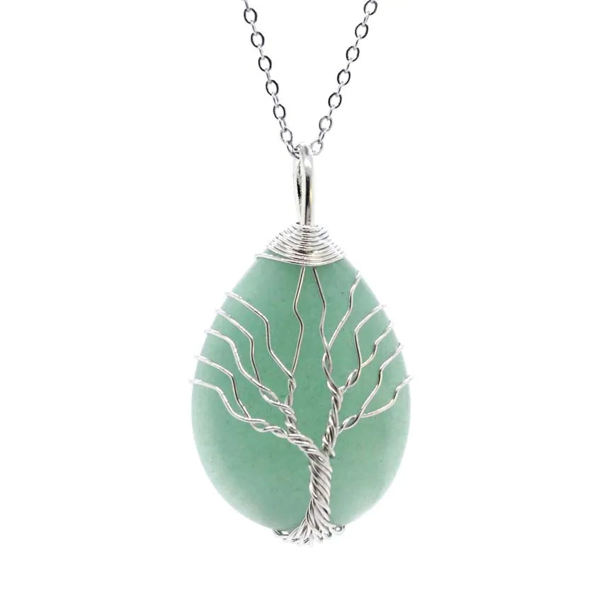 Colgante Árbol de la Vida con piedra