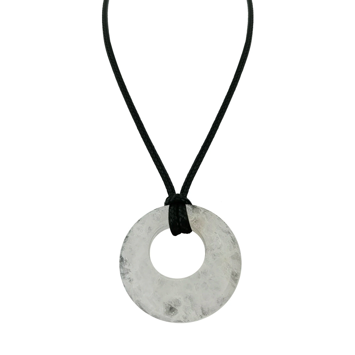28mm círculo donut cura cristais colar natural semi-precioso chakra pedra preciosa amuleto moeda da sorte donuts charme proteção