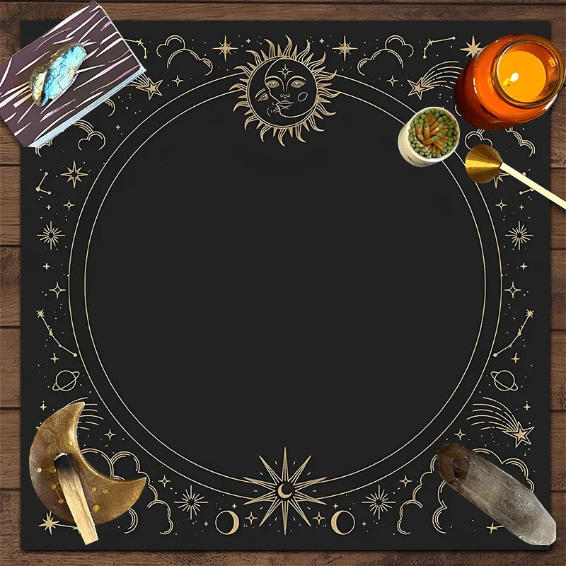 Mantel Círculo Dorado · Tarot