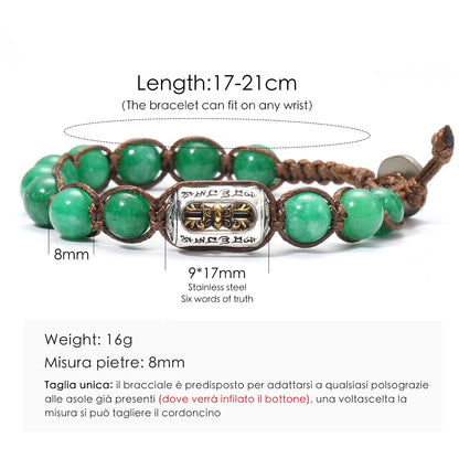 Pulsera Centro · Cuentas y Detalle Metálico