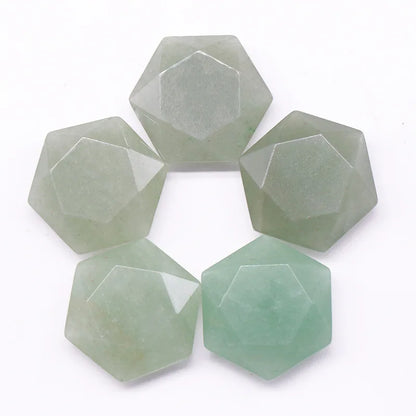 Conjunto de 10 estrellas de piedra tallada
