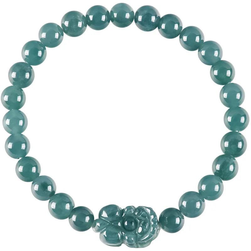 Pulsera Pixiu de jadeíta estilo vintage