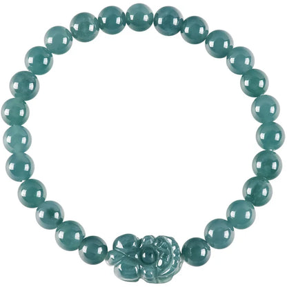 Pulsera Pixiu de jadeíta estilo vintage