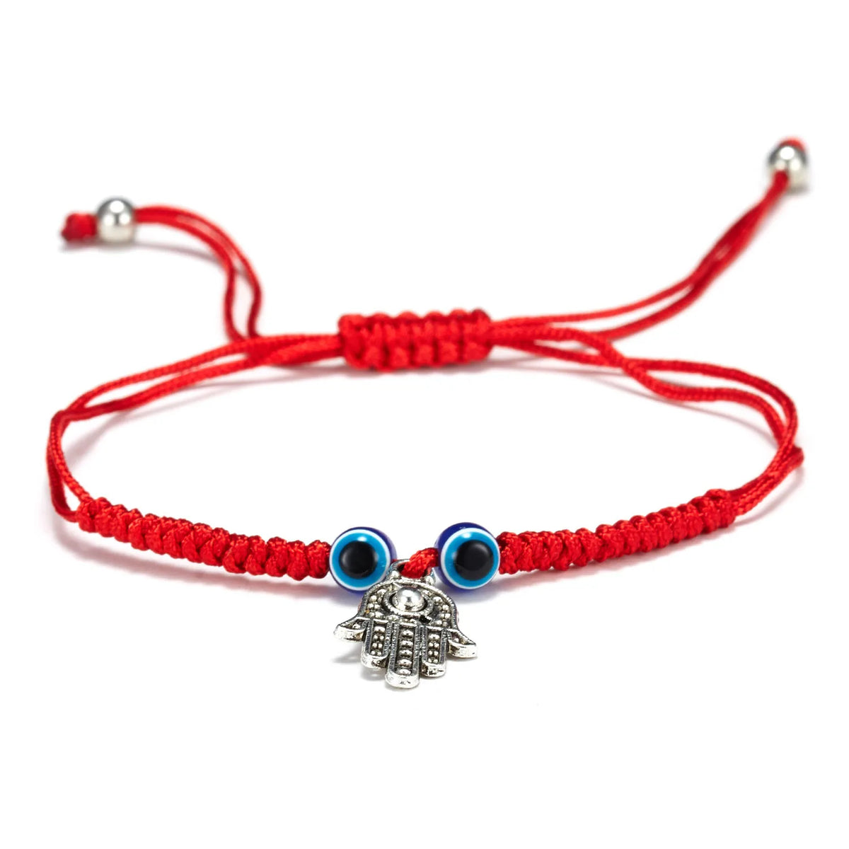 Hamsa Mão Ajustável Pulseiras de Cordas Vermelhas para Mulheres, Pulseira Turca Sorte Olho do Mal, Amuleto Trançado, Presente Da Jóia
