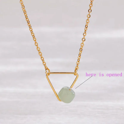 Colares de prata esterlina 925 para mulheres, com pingente de jade, cor dourada, corrente ajustável, joias de luxo, presente romântico.