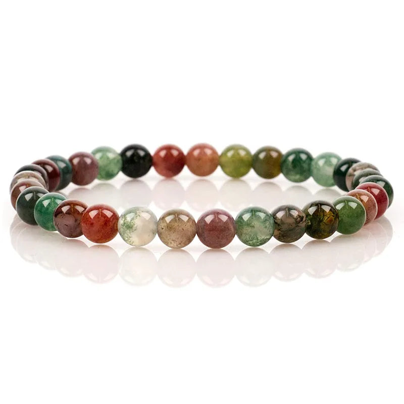 Pulseira de contas de pedra natural, com ametista, olho de tigre, cristal de quartzo e ágata, pulseiras de contas de pedras preciosas, joias para mulheres, para reiki e cura, presente para casais.