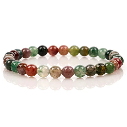 Pulseira de contas de pedra natural, com ametista, olho de tigre, cristal de quartzo e ágata, pulseiras de contas de pedras preciosas, joias para mulheres, para reiki e cura, presente para casais.