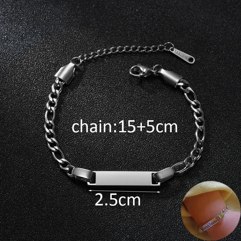 Pulsera Memoria · Placa para Grabado