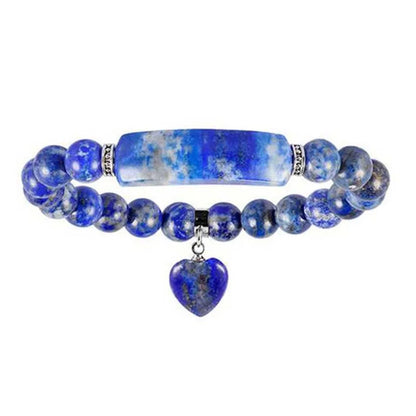 Fluorita Natural Rosa Cristal Quartzo Pulseira, Reiki Dangle, Contas Redondas, Pulseiras de Pedra, Coração do Amor, Jóias para Mulheres, Meninas, Homens