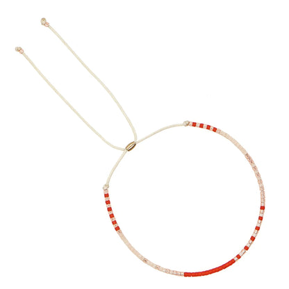 Pulsera Mosaico Fino · Abalorios de Color