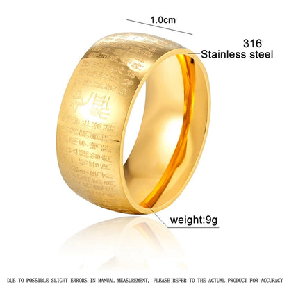 Anillo budista del Sutra del Corazón