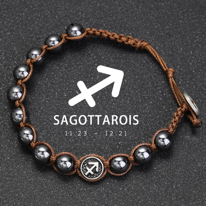 Pulsera Sideral · Signos y Hematita