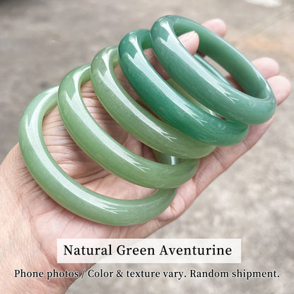 Pulseira de Jade Natural Tianshan com Faixa Larga, Bracelete de Pedra Verde e Branca para Mulheres, Joia de Cristal Curativa, Presente, Pulseiras e Braceletes