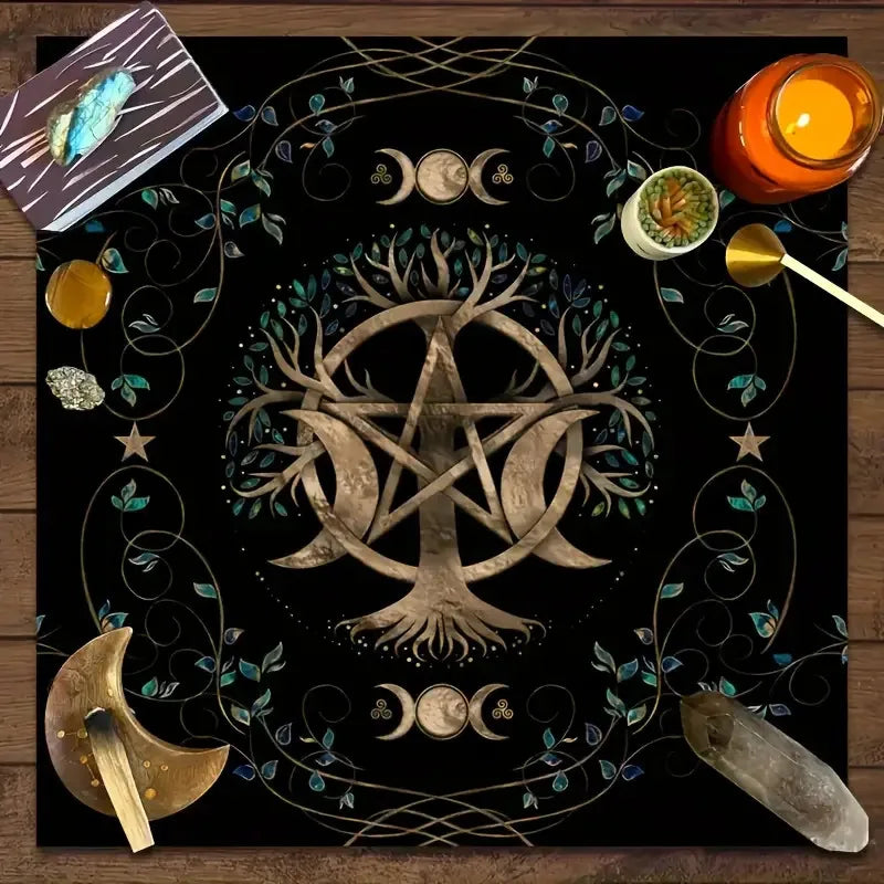 Mantel Metamorfosis · Mariposa y Luna