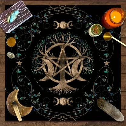 Mantel Metamorfosis · Mariposa y Luna