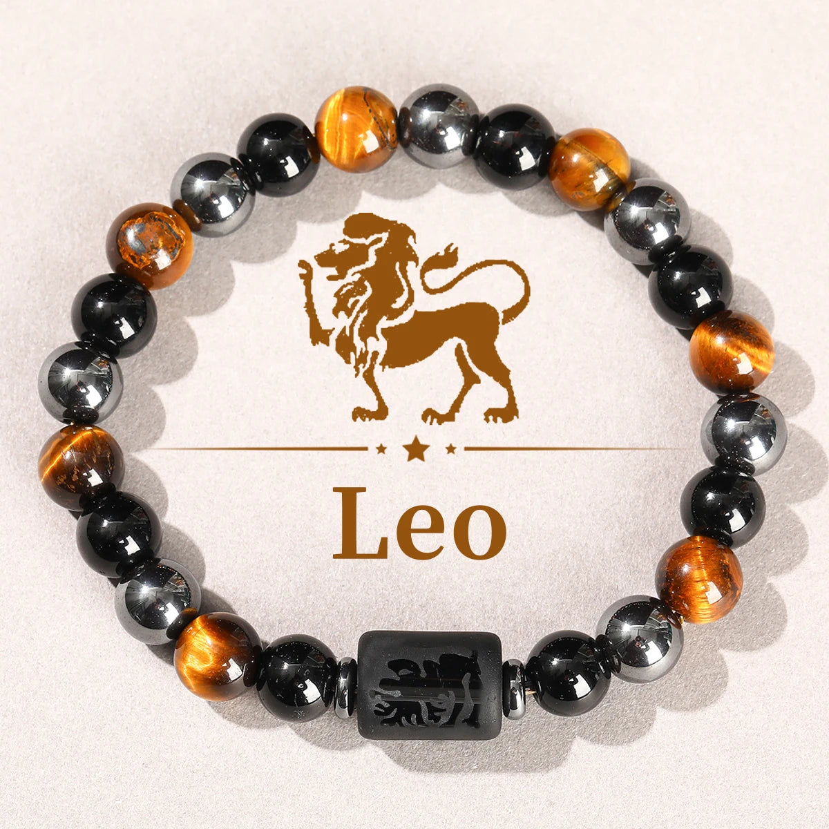 Jd signo do zodíaco pulseira homme 12 constelação pedra natural pulseiras gemini virgem leo libra pulseira feminino masculino amizade presente