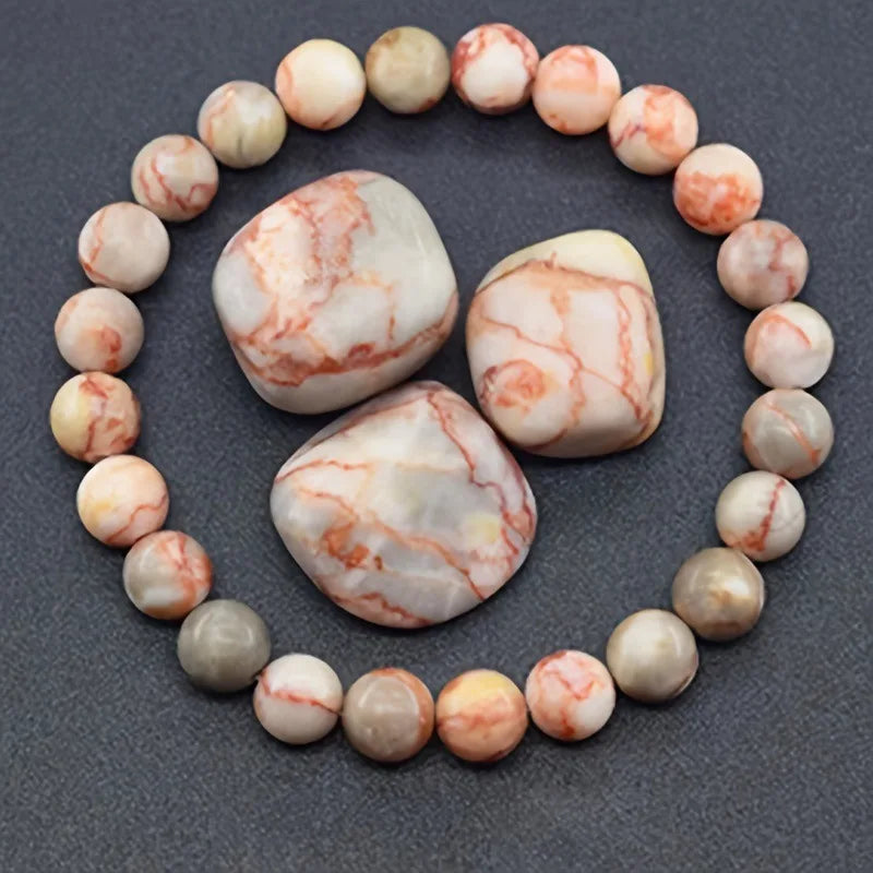 Pulsera Mareas · Cuentas de Piedra