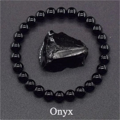 Pulsera de ágata, cuarzo o amatista