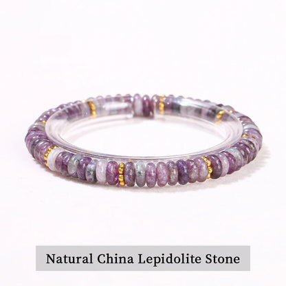 Jd pedra natural verde aventurina rosa quartzo espaçador plano contas pulseira mulheres homens bohe pulseiras elásticas cura presente da amizade