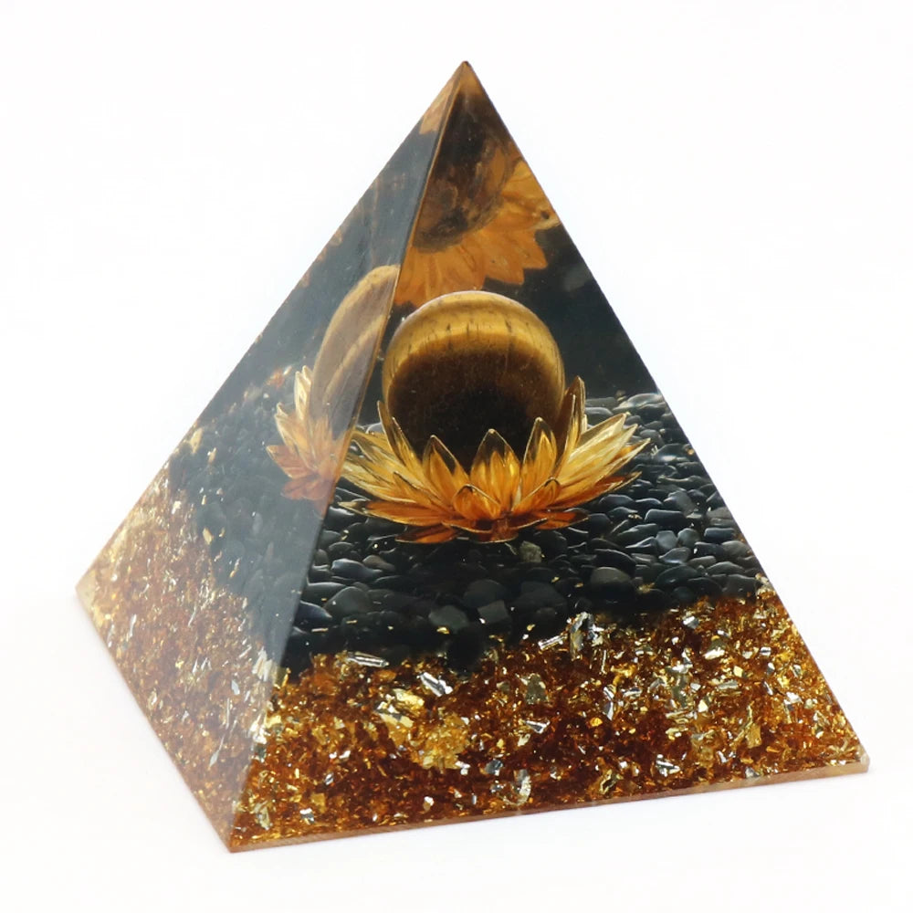 Pirámide Cosmos · Orgonita Decorativa