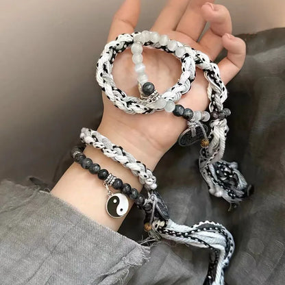 Pulsera Trenza Dual · Dije Decorativo