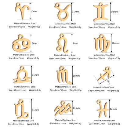 Dijes Zodiaco · Lote de Cinco
