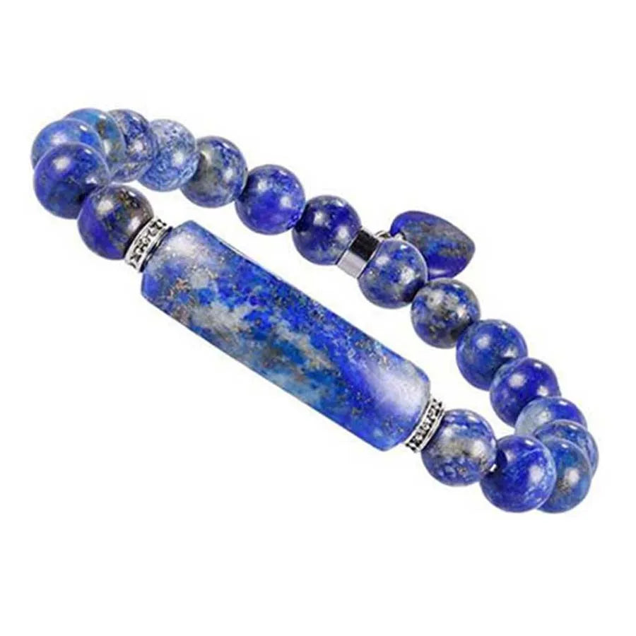 Fluorita Natural Rosa Cristal Quartzo Pulseira, Reiki Dangle, Contas Redondas, Pulseiras de Pedra, Coração do Amor, Jóias para Mulheres, Meninas, Homens