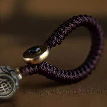 Pingente de cilindro de sutra mantra giratório de seis caracteres estilo antigo tibetano, lembrança de bronze, amuleto, presente, item budista