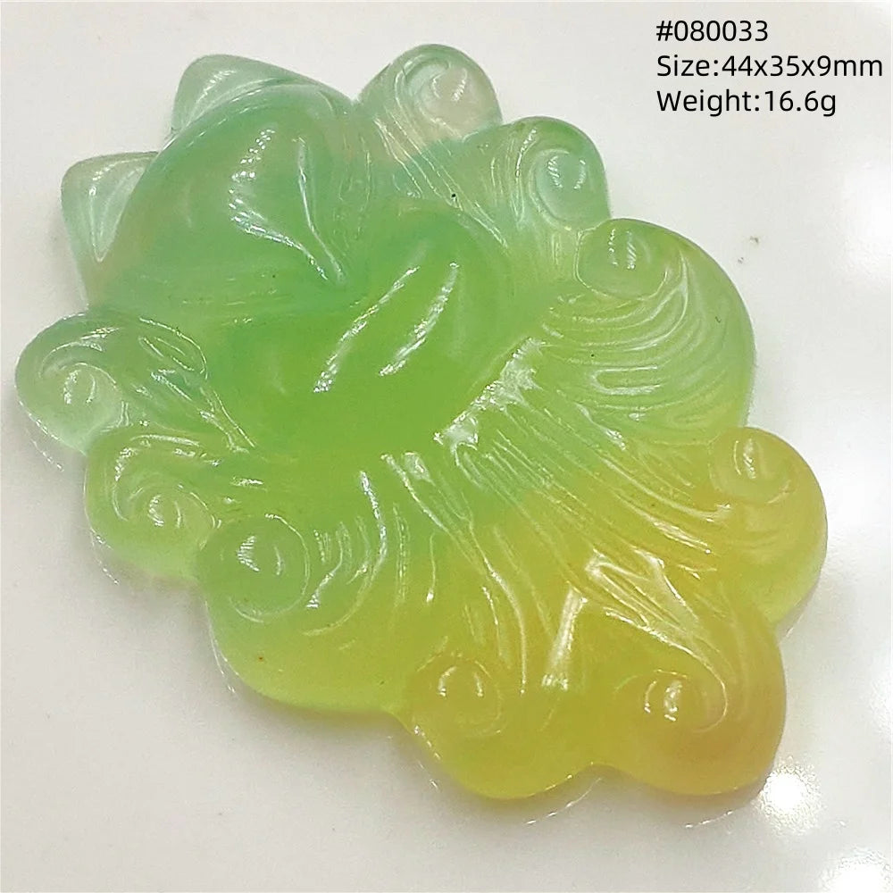 Colgante de fluorita en forma de zorro