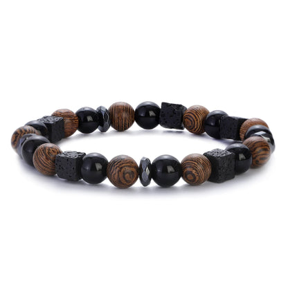 Pulsera Om · Cuentas y Colgante