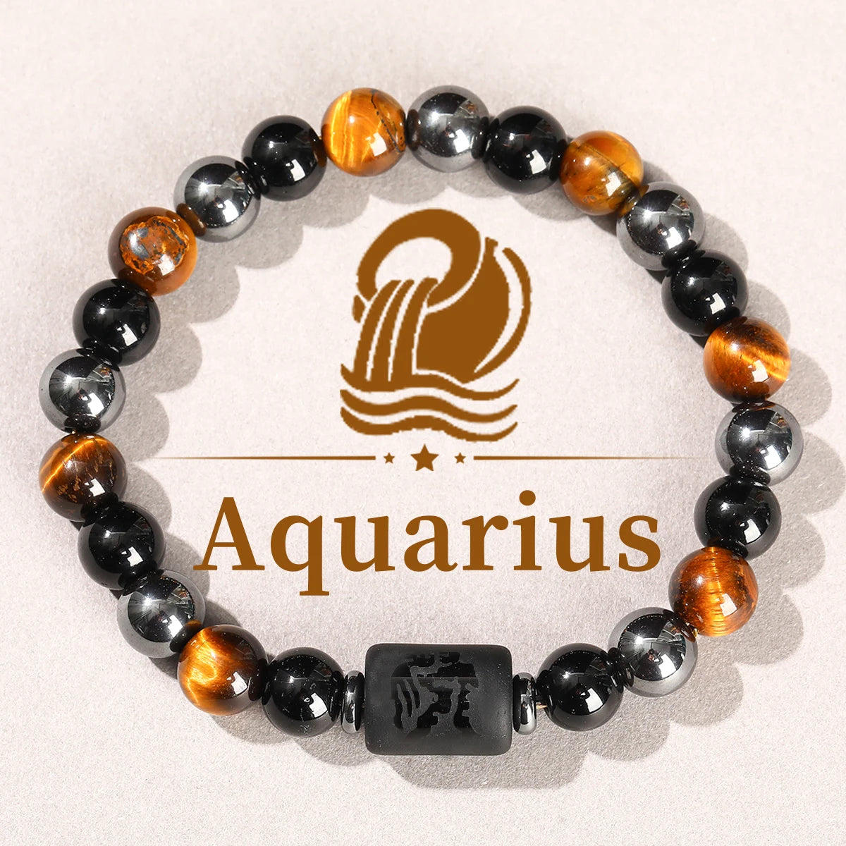 Jd signo do zodíaco pulseira homme 12 constelação pedra natural pulseiras gemini virgem leo libra pulseira feminino masculino amizade presente