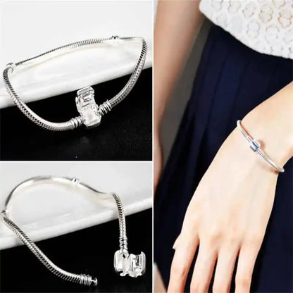 Pulsera Órbita Plata · Base para Abalorios