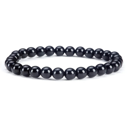 Pulseira de contas de pedra natural, com ametista, olho de tigre, cristal de quartzo e ágata, pulseiras de contas de pedras preciosas, joias para mulheres, para reiki e cura, presente para casais.