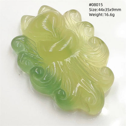 Colgante de fluorita en forma de zorro