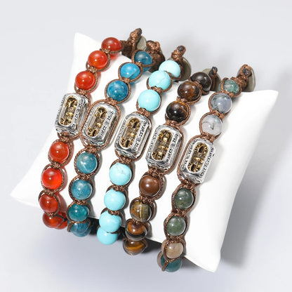 Pulsera Centro · Cuentas y Detalle Metálico
