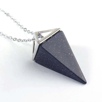 Colgante de punta de cristal