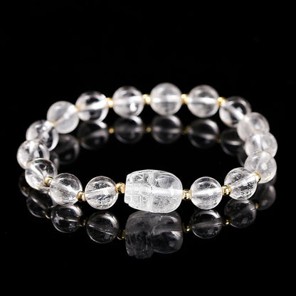 Pulsera Pixiu de amatista y piedra lunar